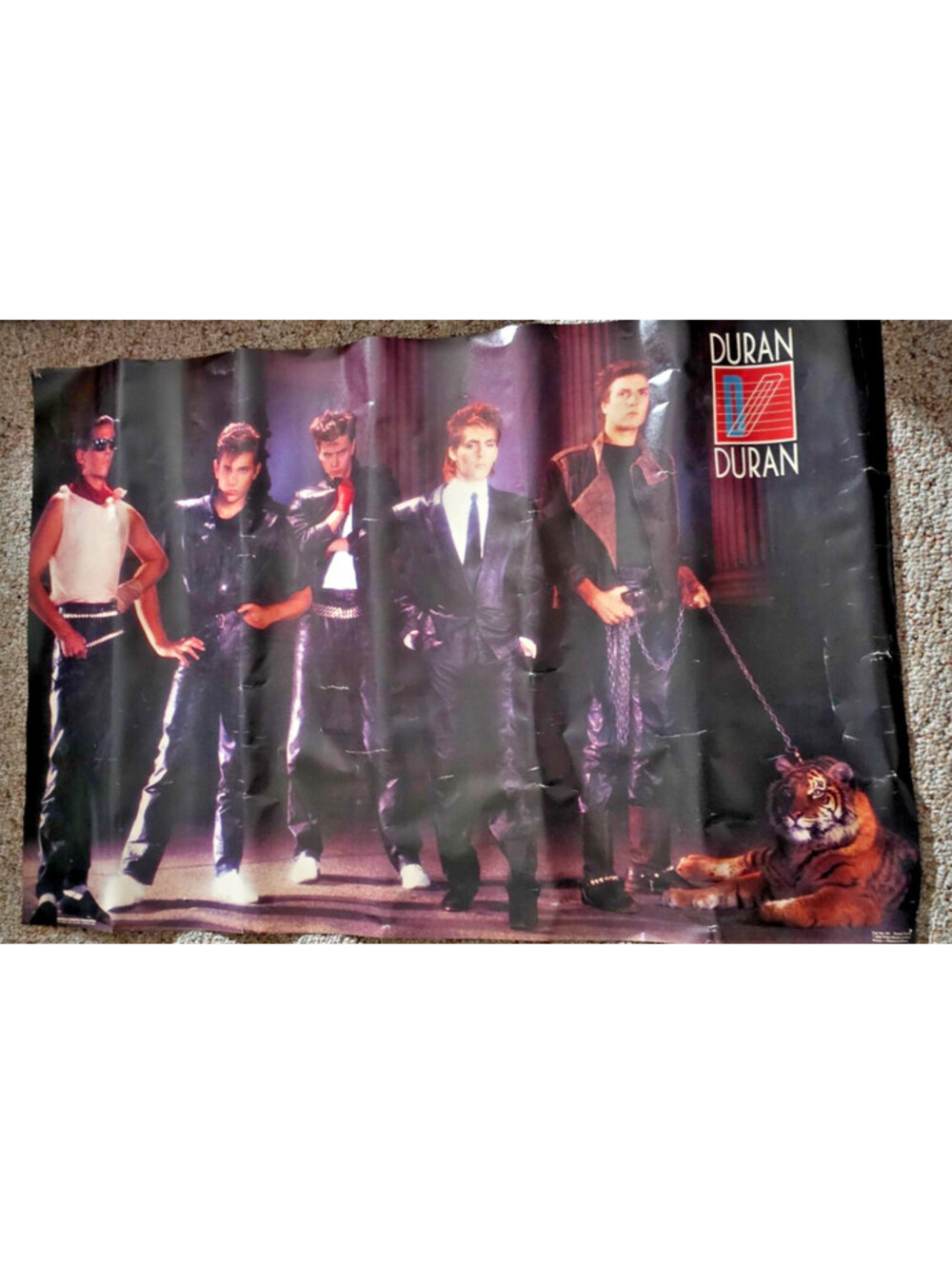 Vintage Rock and roll Duran Duran poster 1984 -produced by western Graphics #121